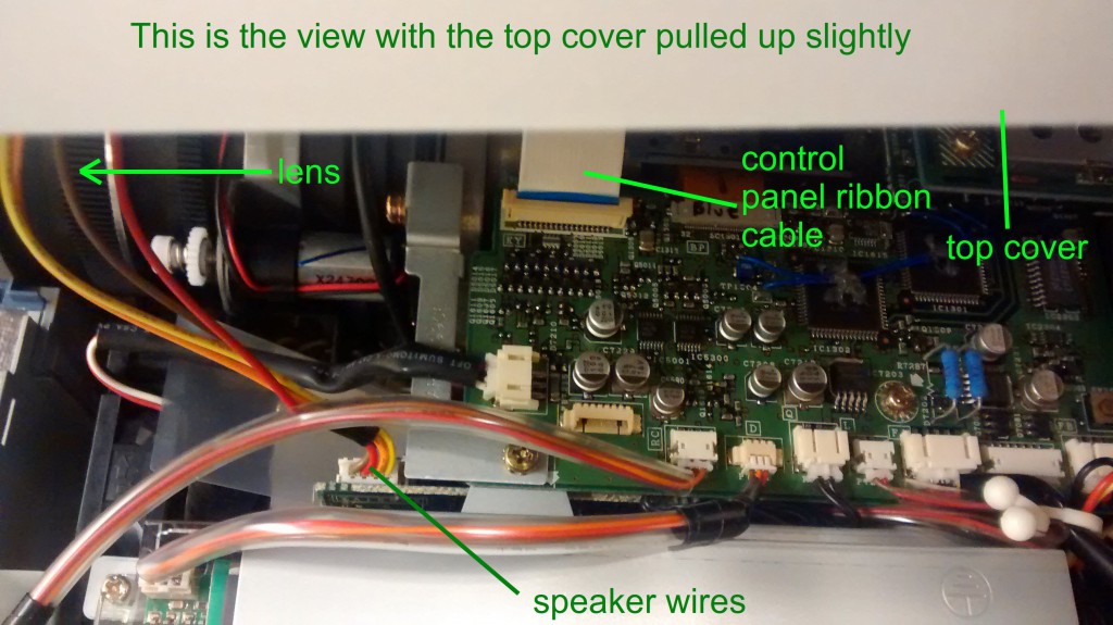 projector under lid